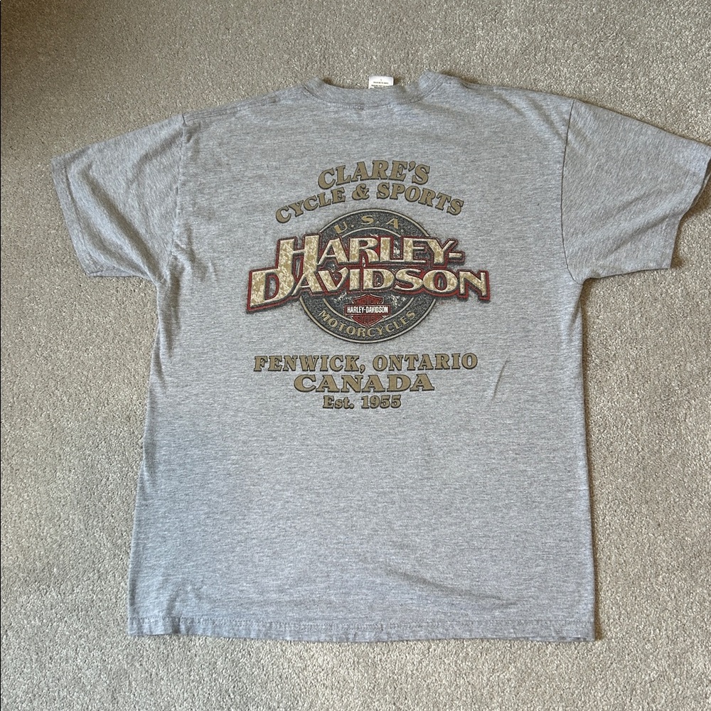 🧡🏍️🧡Harley-Davidson Graphic T-Shirt – Fenwick, Ontario Canada - Picture 2 of 5